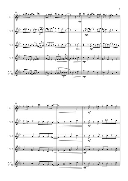 Jazz Carols Collection for Flute Quartet - Set Six image number null