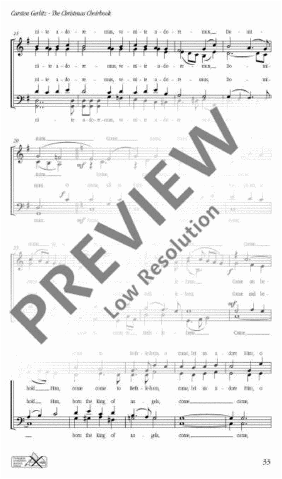 Adeste fideles Mixed Choir scores gallery preview page 3