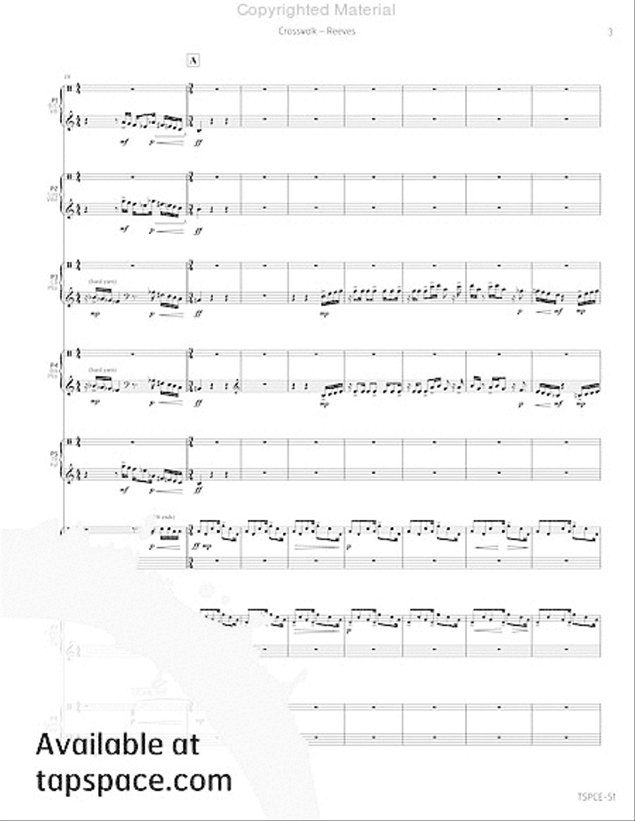 Crosswalk Crosswalk Percussion Ensemble scores gallery preview page 8