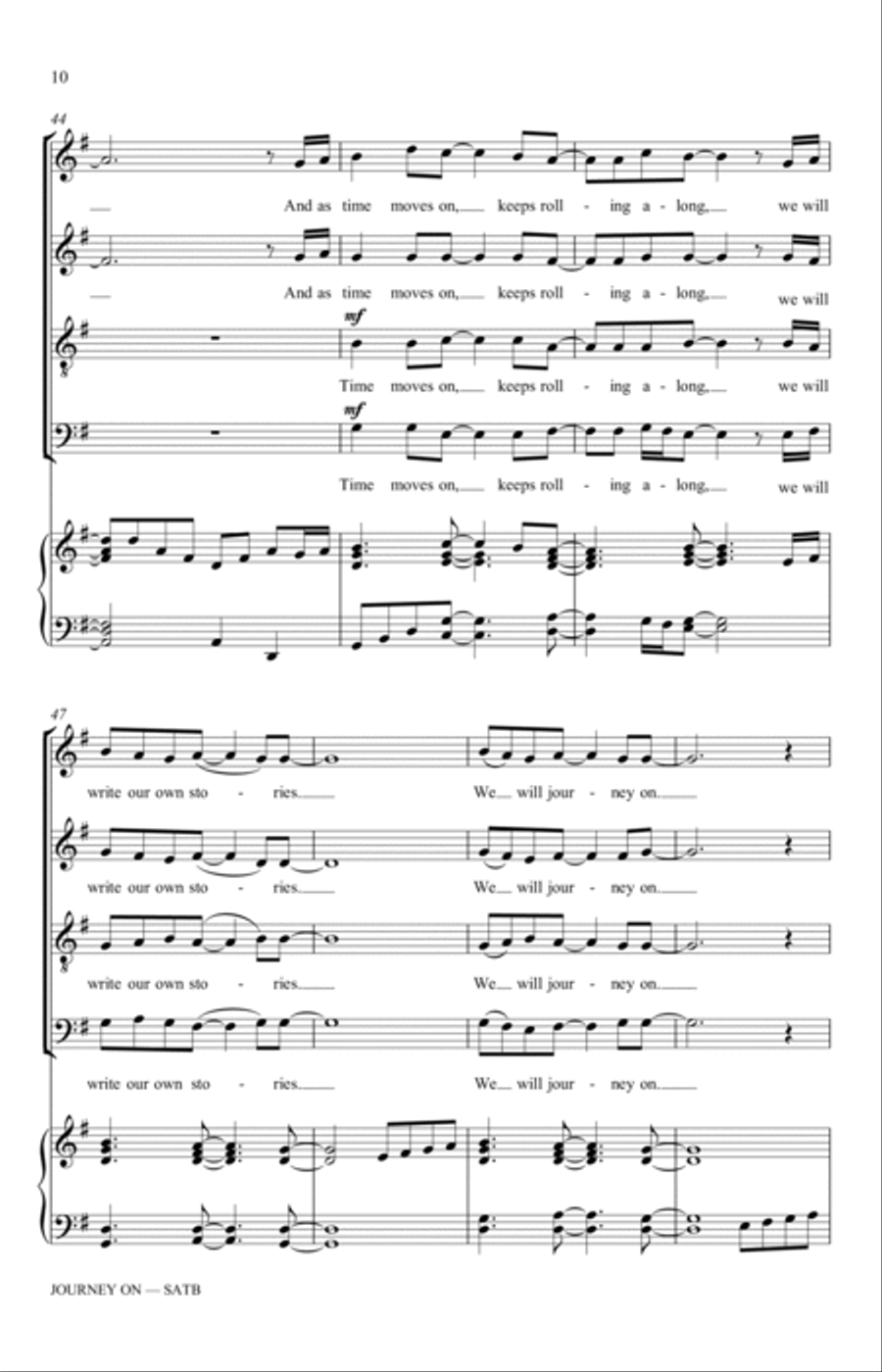 Journey On 4-Part scores gallery preview page 8