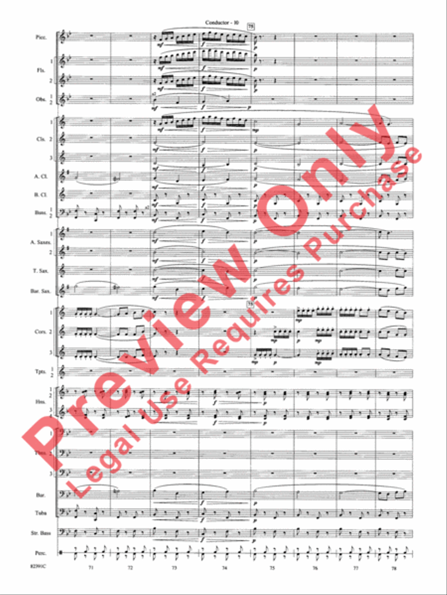 Bugler's Holiday Bugler's Holiday Concert Band scores gallery preview page 13
