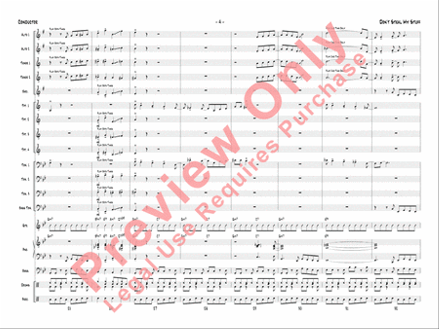 Don't Steal My Stuff Don't Steal My Stuff Jazz Ensemble scores gallery preview page 7