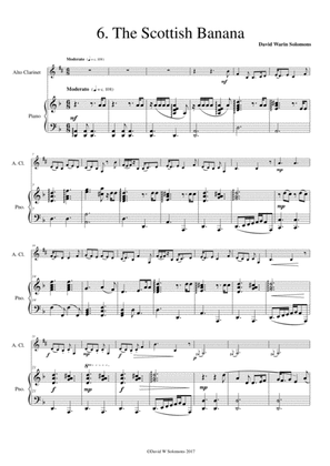 Folk Song Snapshots No 6 The Scottish Banana for alto clarinet and piano