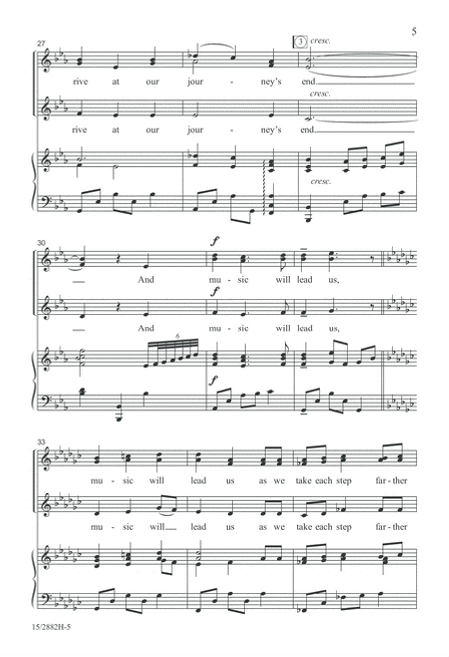 And Music Will Lead Us And Music Will Lead Us SSA scores gallery preview page 6