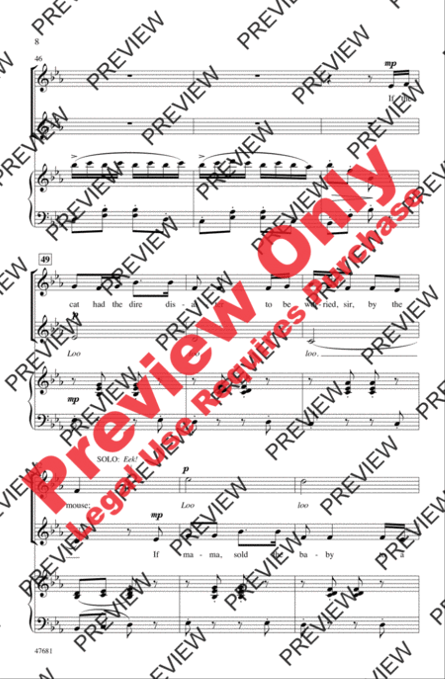 Topsy-Turvy World Topsy-Turvy World 2-Part scores gallery preview page 7