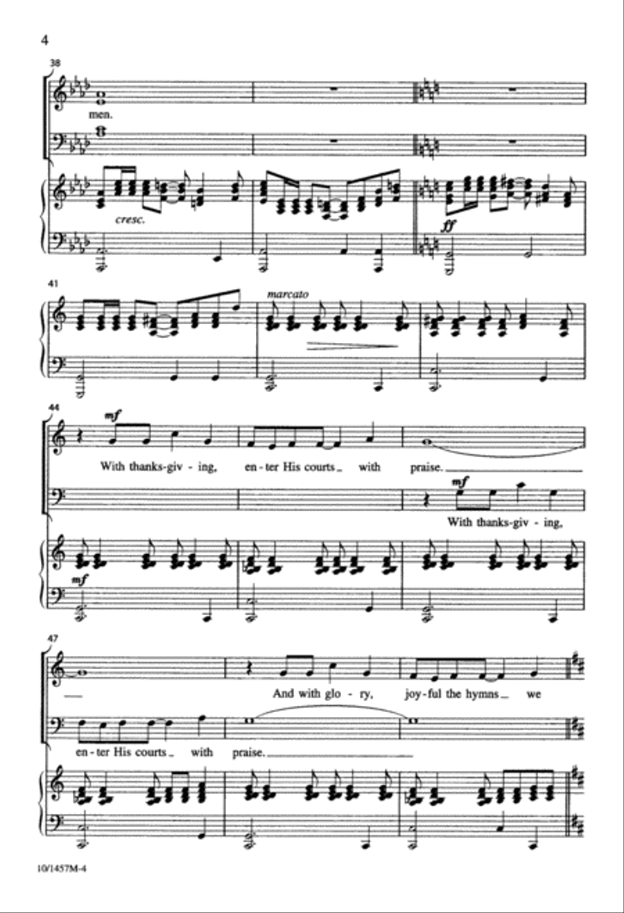Unto God, Be Glory Divisi scores gallery preview page 4