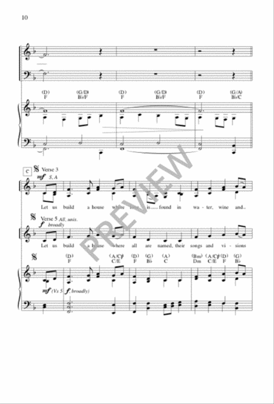 All Are Welcome 4-Part scores gallery preview page 10