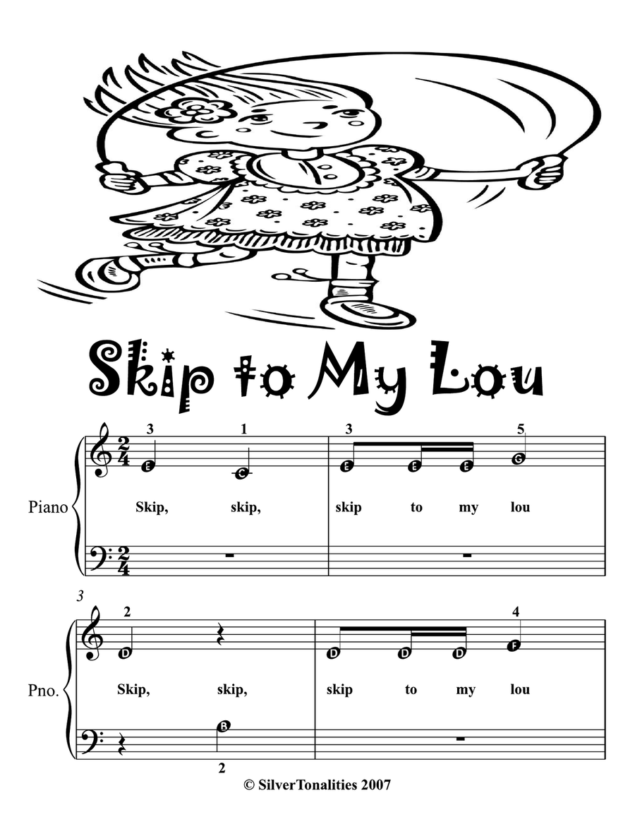 Skip to My Lou Beginner Piano Sheet Music Skip to My Lou Beginner Piano Sheet Music Piano Method scores gallery preview page 2