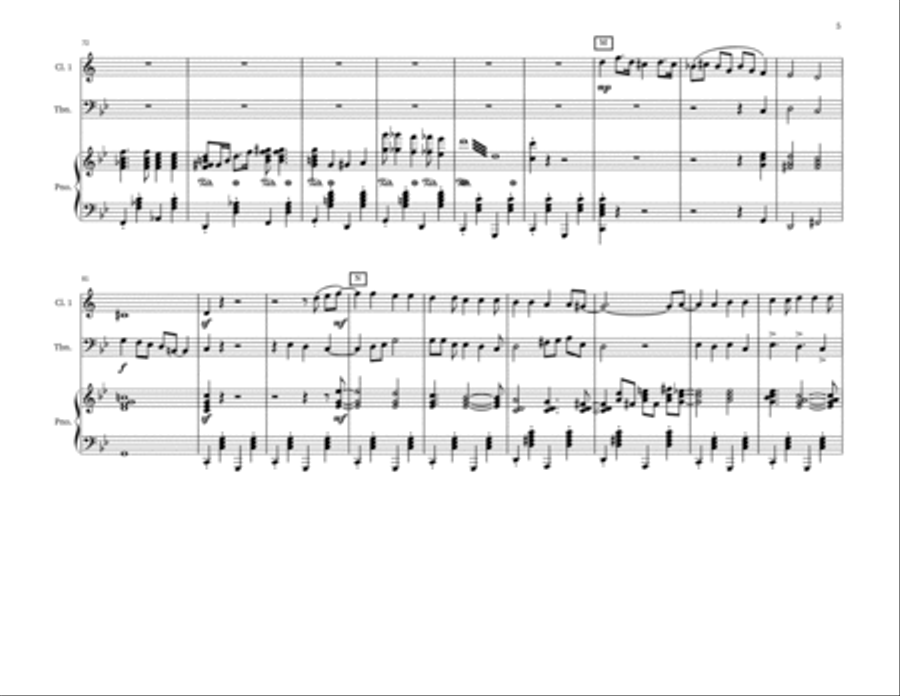 Eerie Elegies Clarinet Trio in C minor Clarinet Trio scores gallery preview page 5