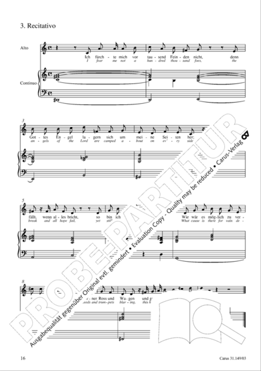 The voice of rejoicing and hope (Man singet mit Freuden vom Sieg) 4-Part scores gallery preview page 17