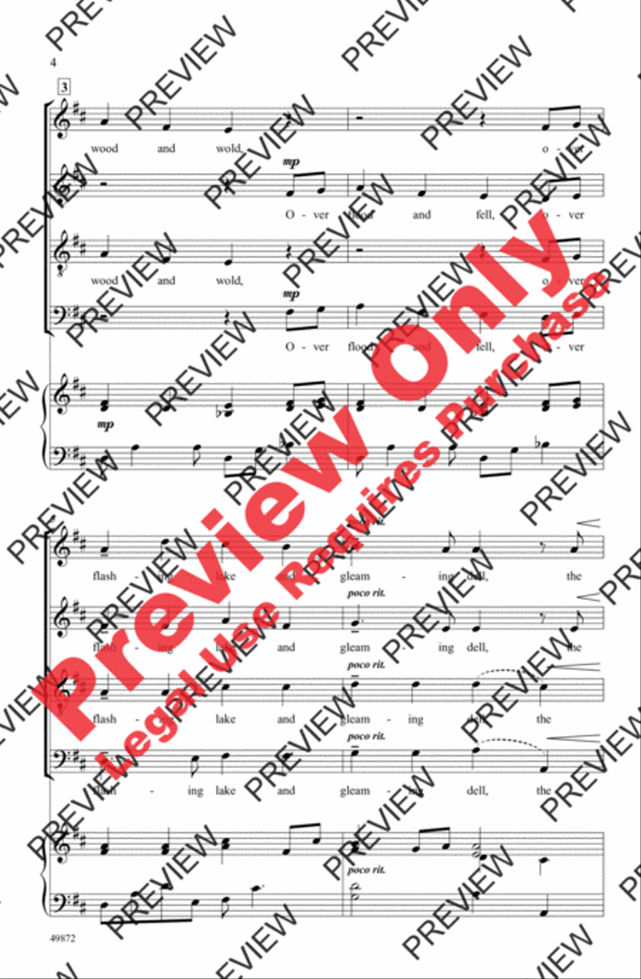 Autumn Vesper 4-Part scores gallery preview page 4