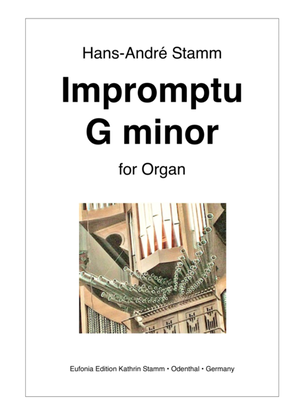 Book cover for Impromptu in G minor for organ