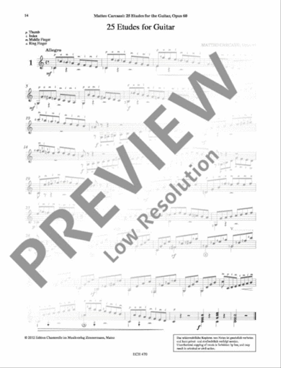 25 Melodic and Progressive Studies Classical Guitar scores gallery preview page 15