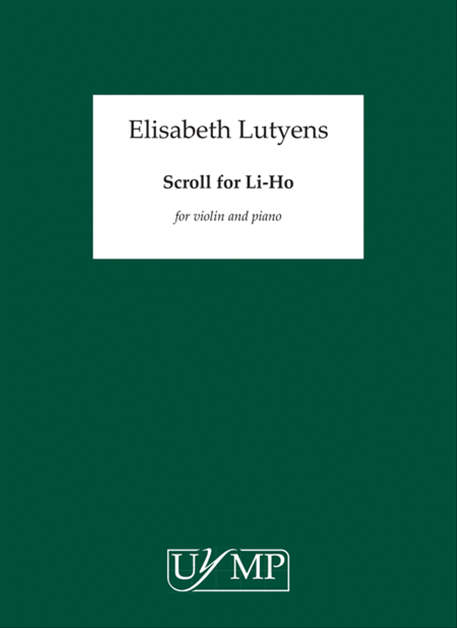 Scroll For Li-Ho Op.67 Scroll For Li-Ho Op.67 Violin Solo scores gallery preview page 1