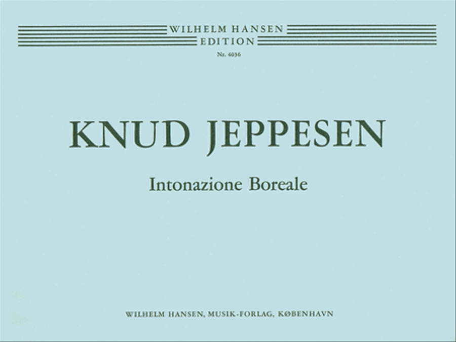 Knud Jeppesen: Intonazione Boreale