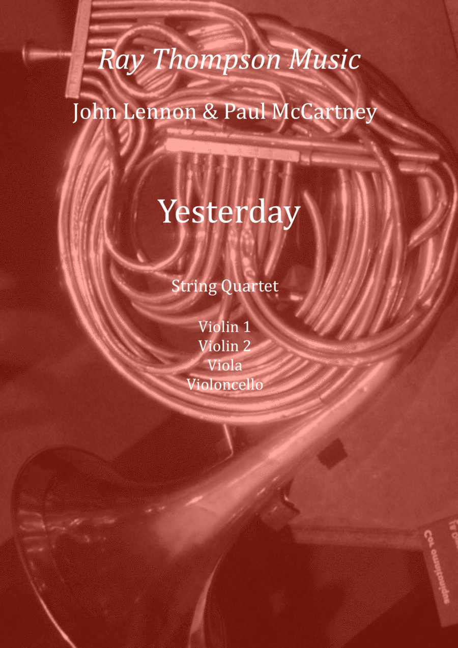 Yesterday String Quartet scores gallery preview page 1