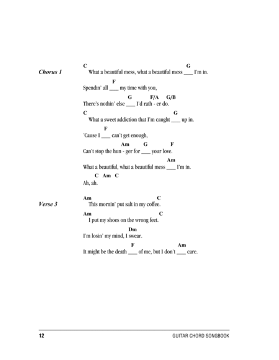 Beautiful Mess Acoustic Guitar scores gallery preview page 2