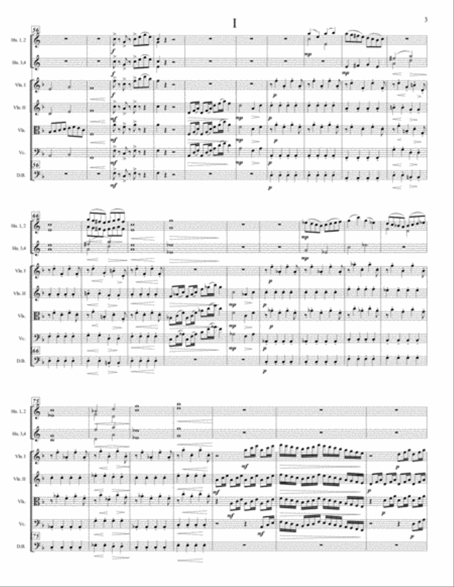 Symphony No. 3 For Strings And Horns (score only) Chamber Orchestra scores gallery preview page 4
