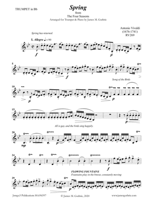 Vivaldi: The Four Seasons Complete for Trumpet & Piano