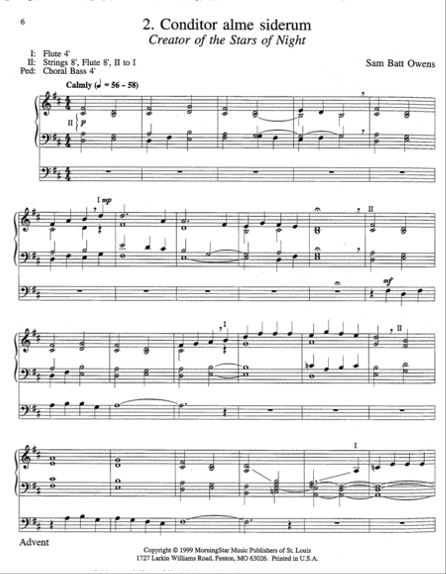 Six Meditations on Plainsong Melodies Organ scores gallery preview page 3