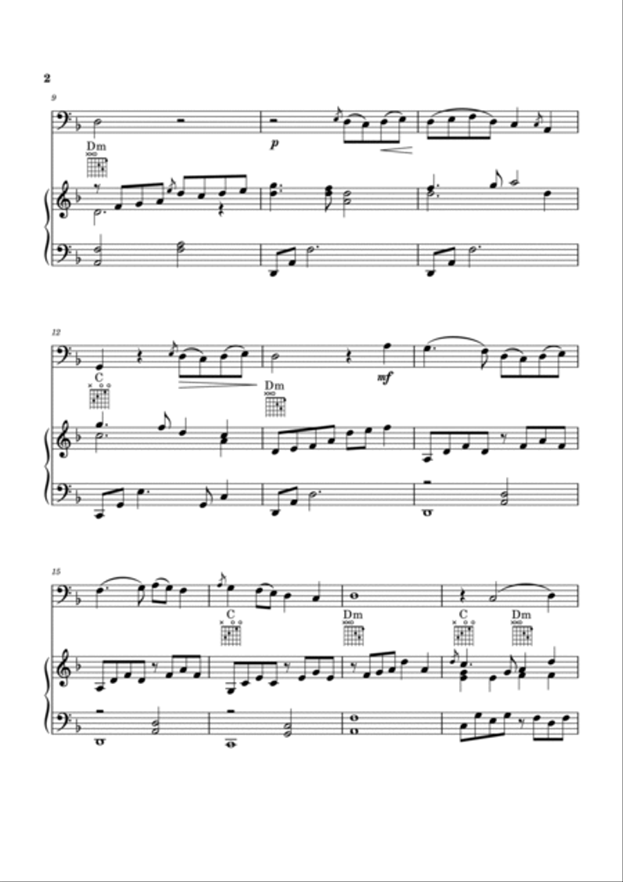 The Willow Tree - Celtic Melody Piano scores gallery preview page 2