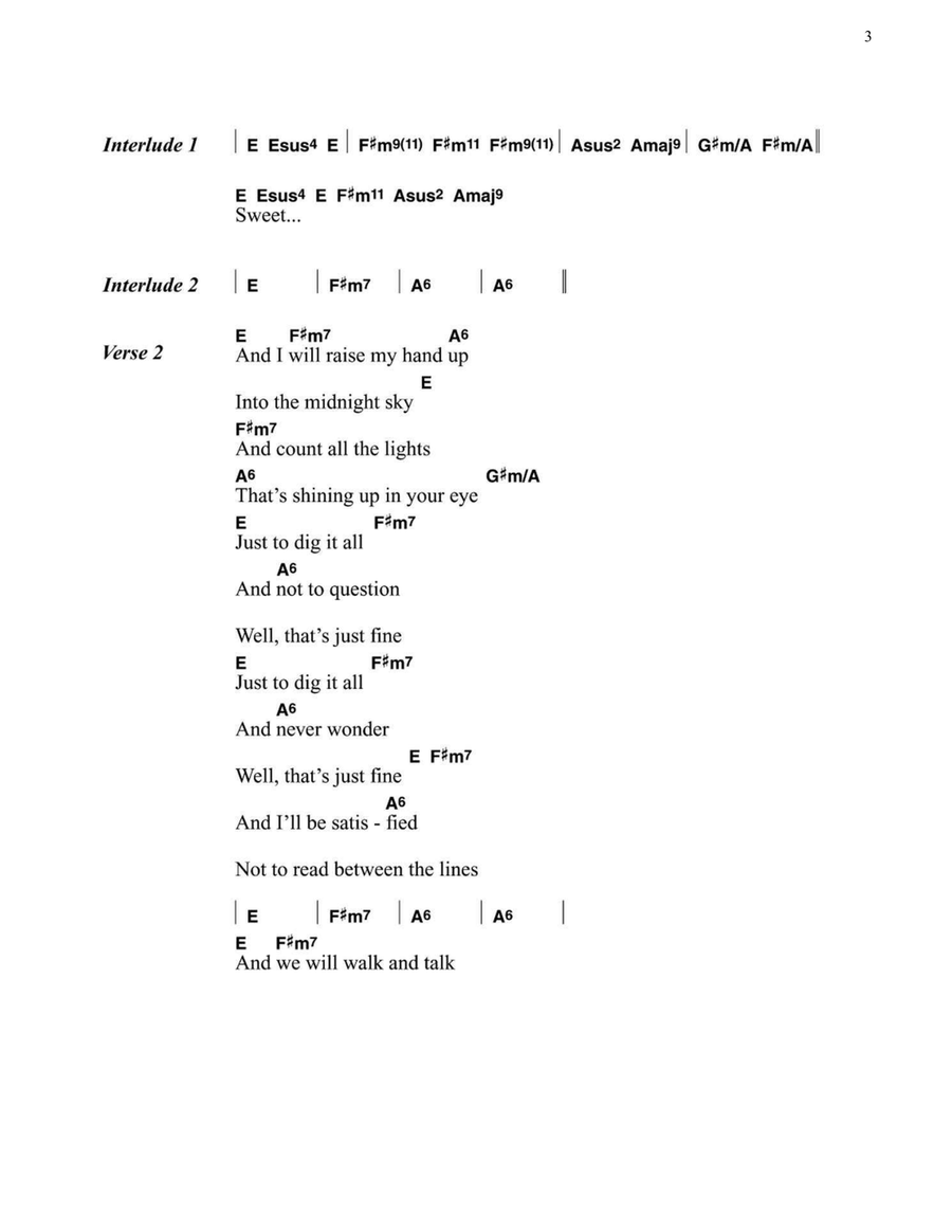 Sweet Thing Easy Guitar scores gallery preview page 3