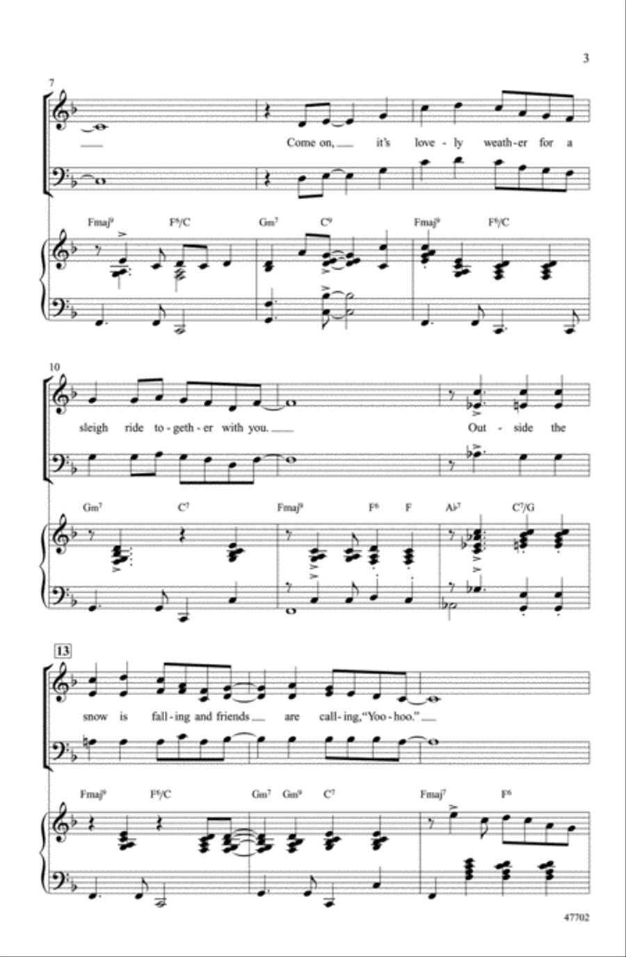 Sleigh Ride Choir scores gallery preview page 2