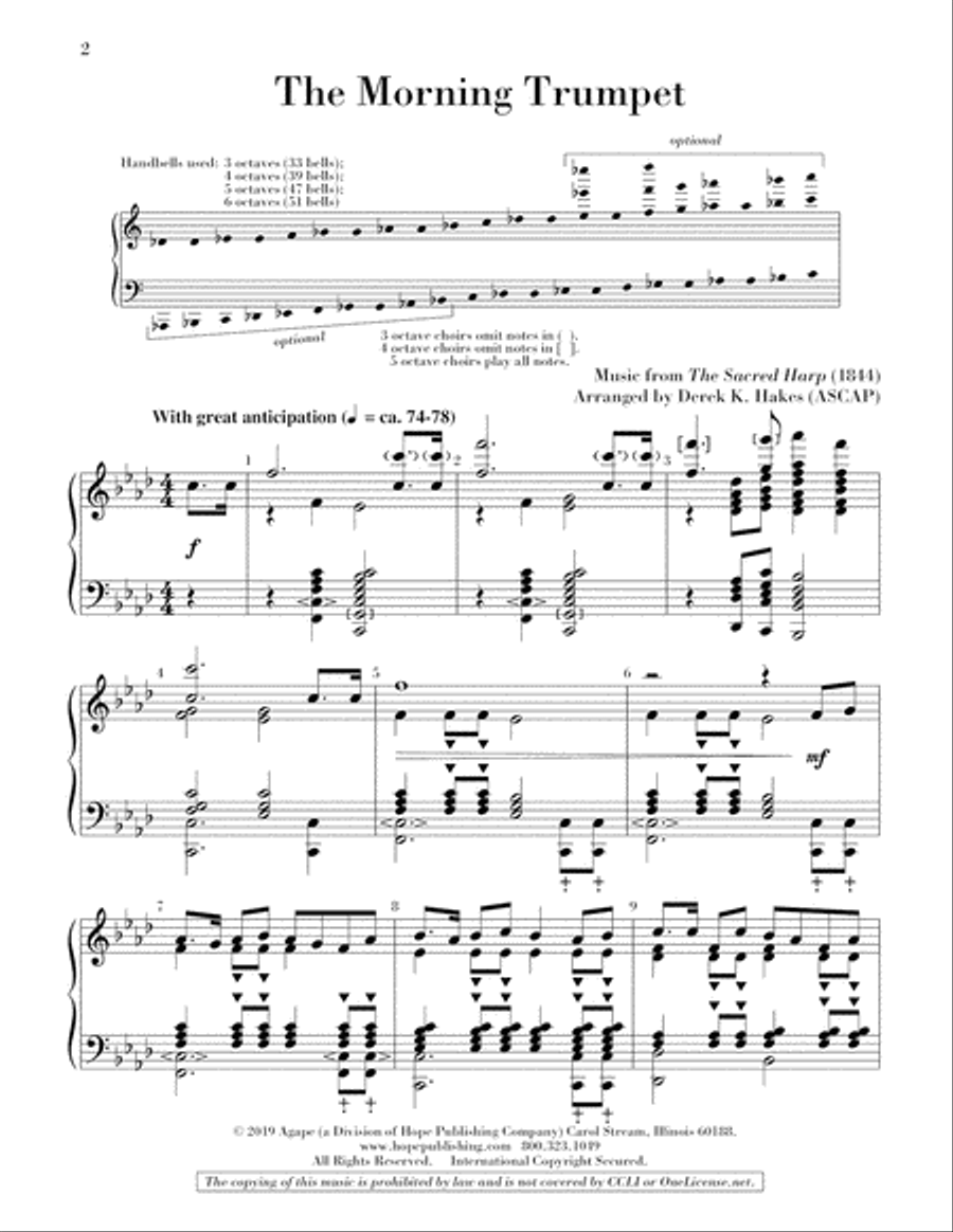 The Morning Trumpet The Morning Trumpet 5-Octaves scores gallery preview page 2