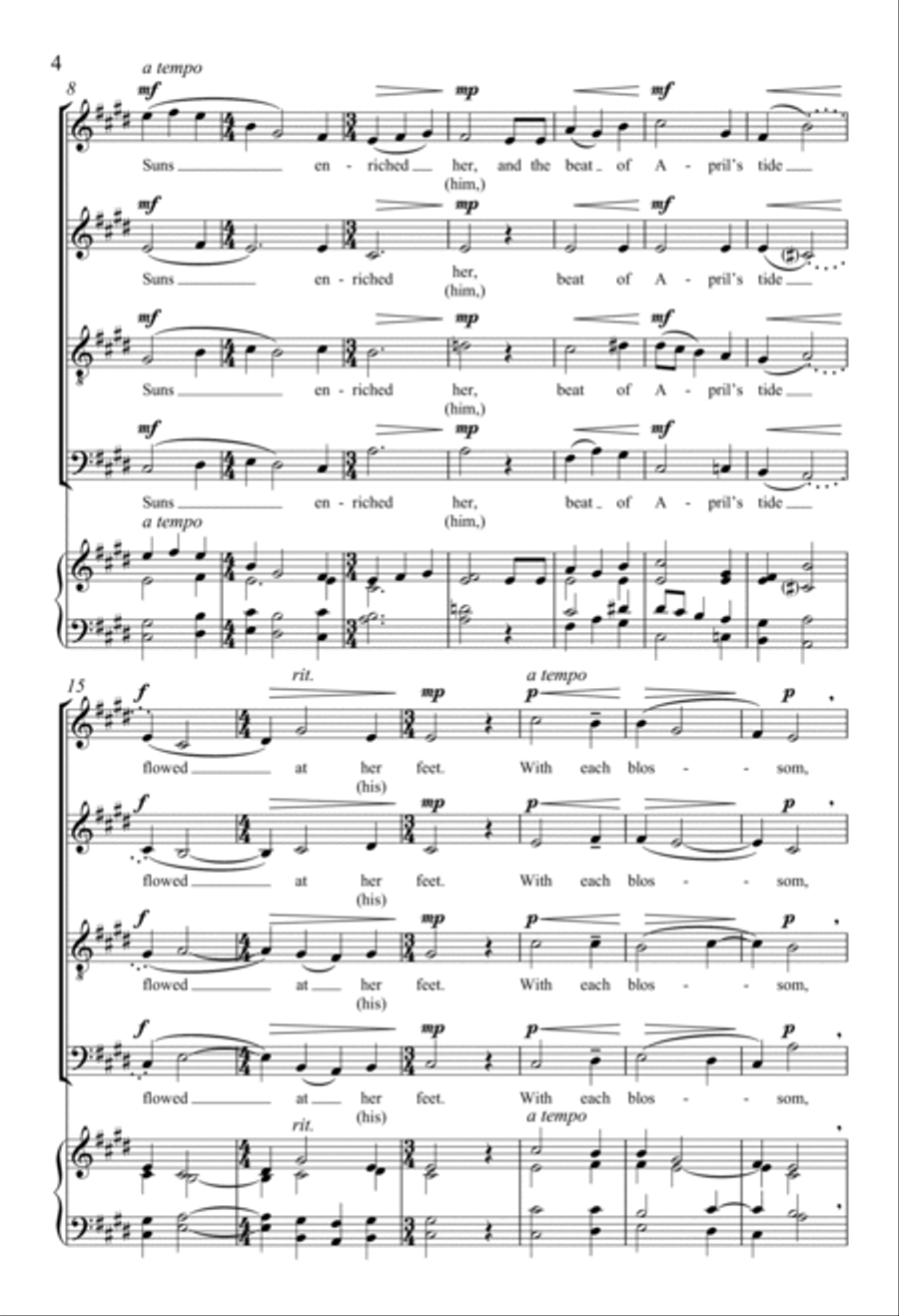 Friend, Pass Softly 4-Part scores gallery preview page 3