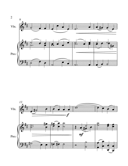 Ave Verum Corpus - Violin and Piano - Intermediate level image number null