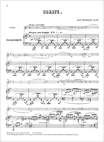 Violin Sonata No. 2 in E minor