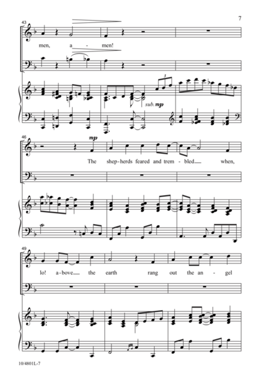 Amen! Tell It on the Mountain! 3-Part scores gallery preview page 7