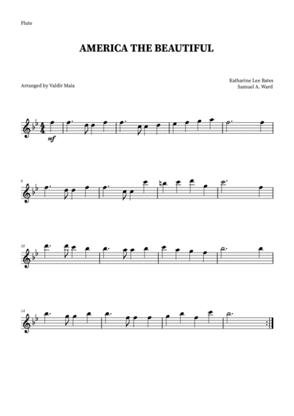 America The Beautiful - Woodwind Quintet image number null