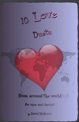 Book cover for 10 Love Duets for Oboe and Clarinet