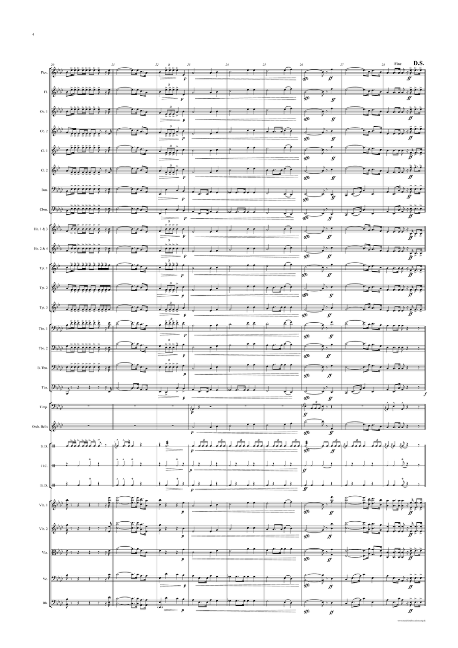 French National Anthem for Symphony Orchestra (Orchestre national d'Île-de-France Edition) Full Orchestra scores gallery preview page 4