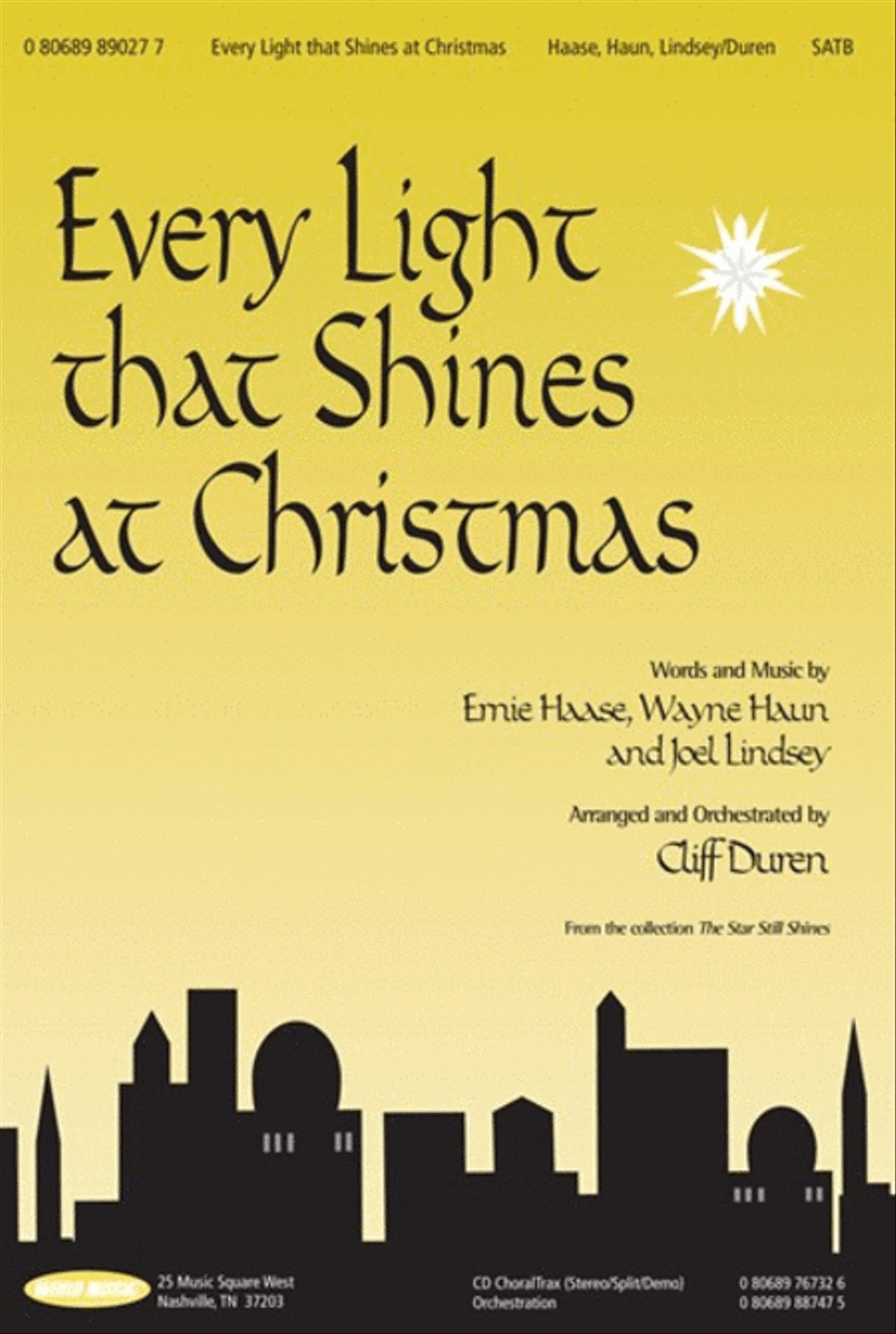 Every Light That Shines At Christmas - Anthem 4-Part scores gallery preview page 1