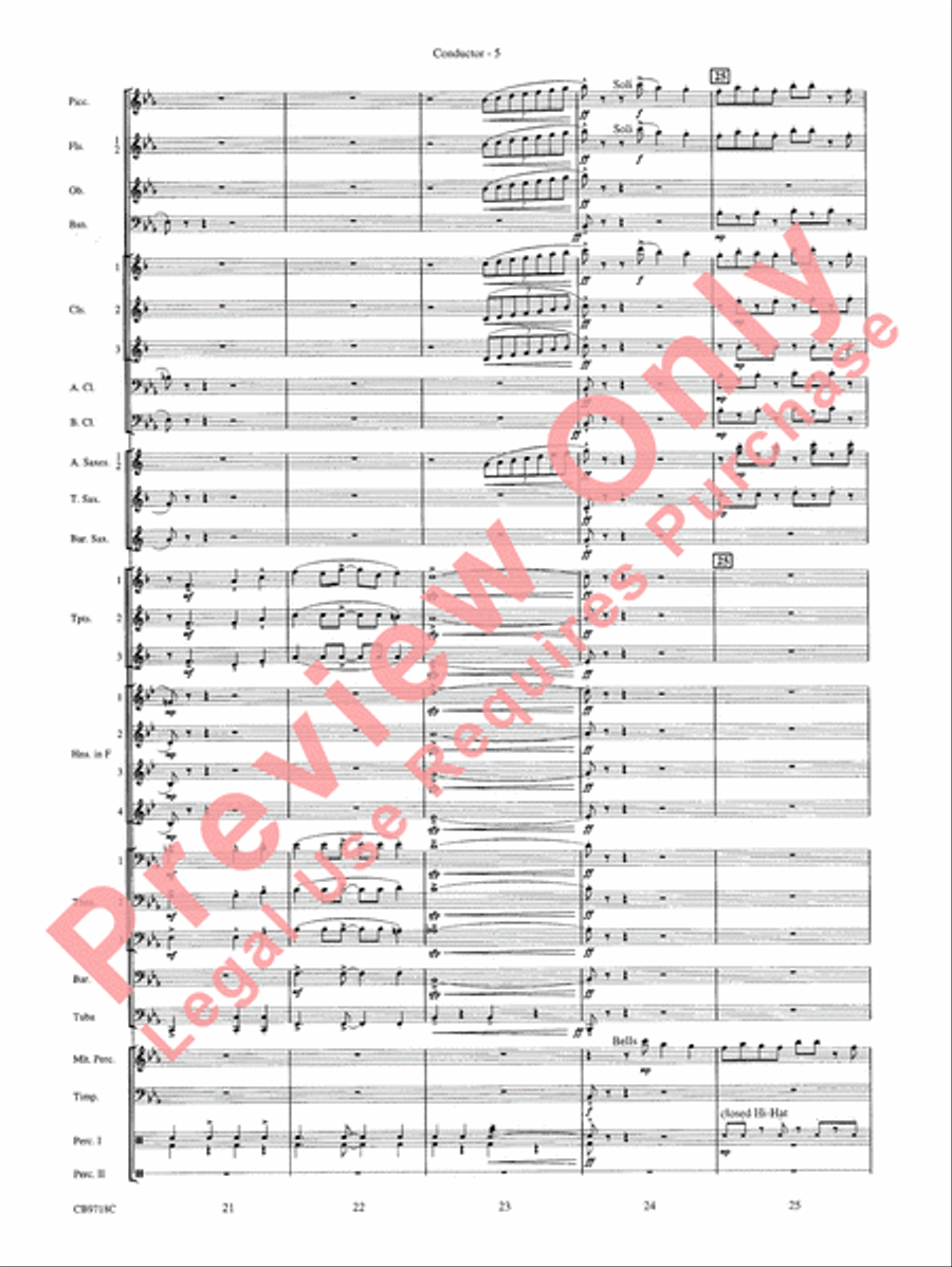 Gershwin! (Medley) Concert Band scores gallery preview page 8