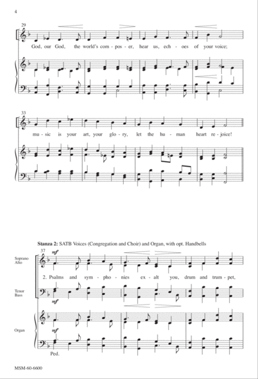 For the Music of Creation (Choral Score)