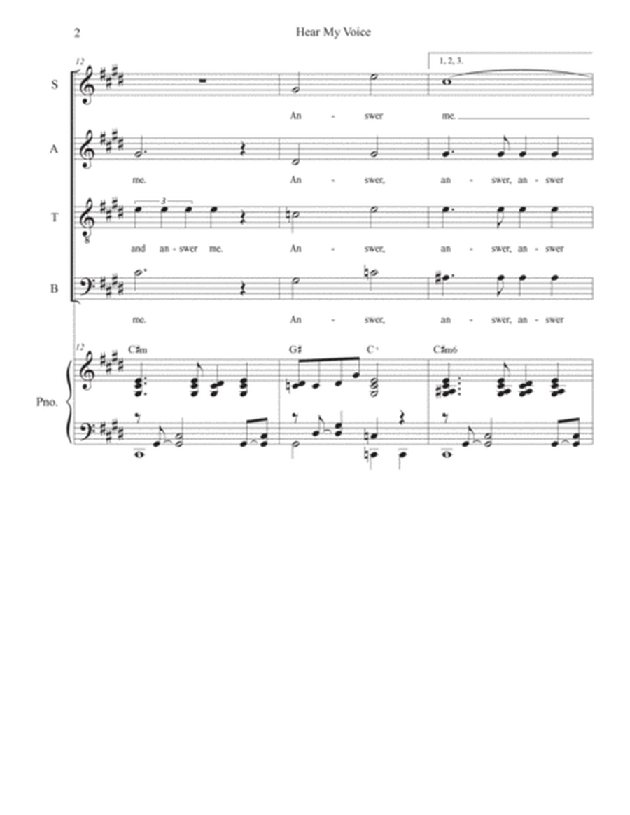 Hear My Voice (SATB) image number null