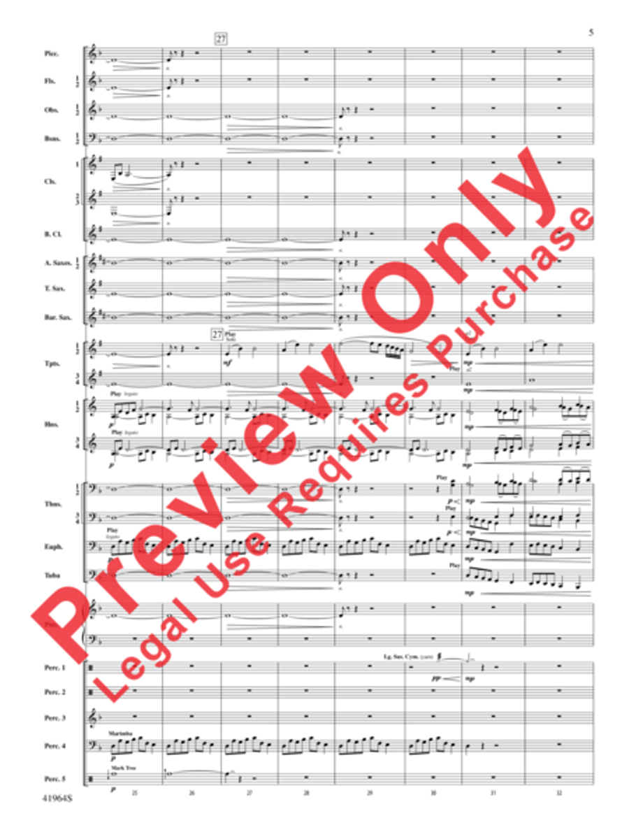 All the Pretty Little Horses Concert Band scores gallery preview page 6