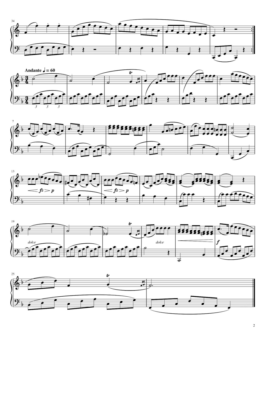 Sonatina No.1. Op.36-Muzio Clementi Piano Solo scores gallery preview page 2