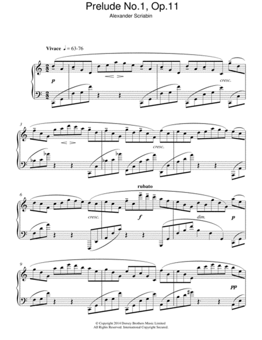 Prelude No.1, Op.11