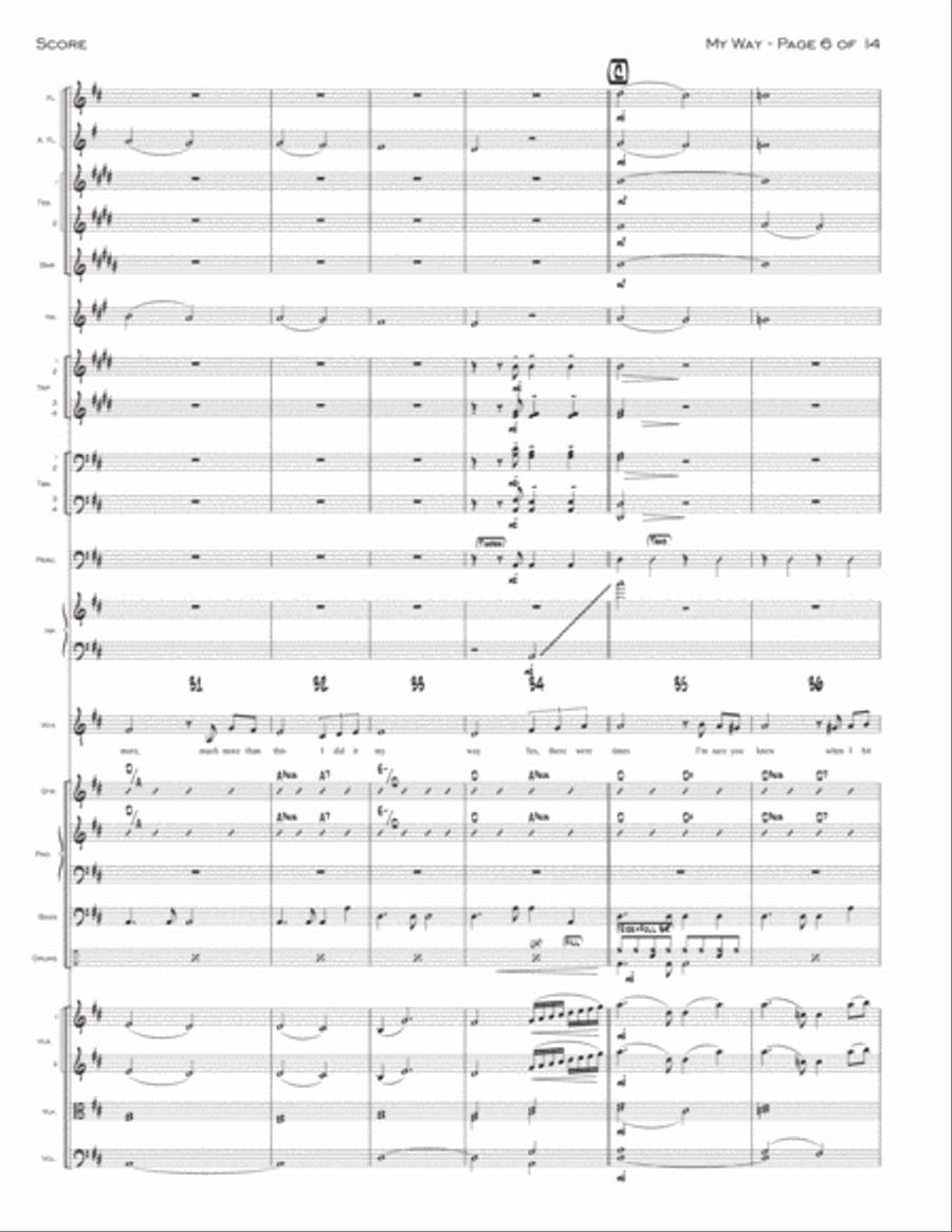 My Way Jazz Ensemble scores gallery preview page 6