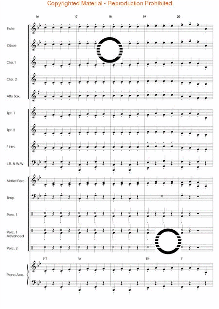 Along Came a Spider Along Came a Spider Concert Band scores gallery preview page 5