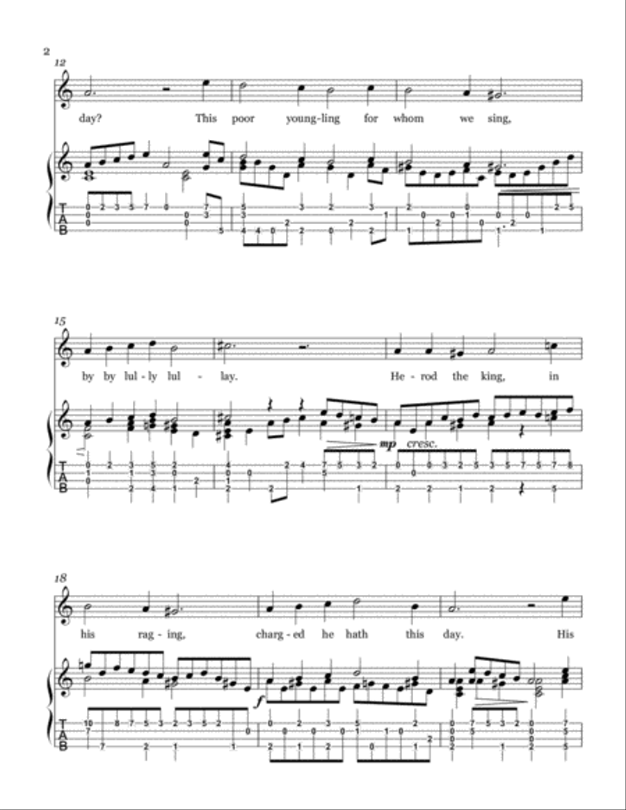 Coventry Carol Coventry Carol Ukulele scores gallery preview page 2