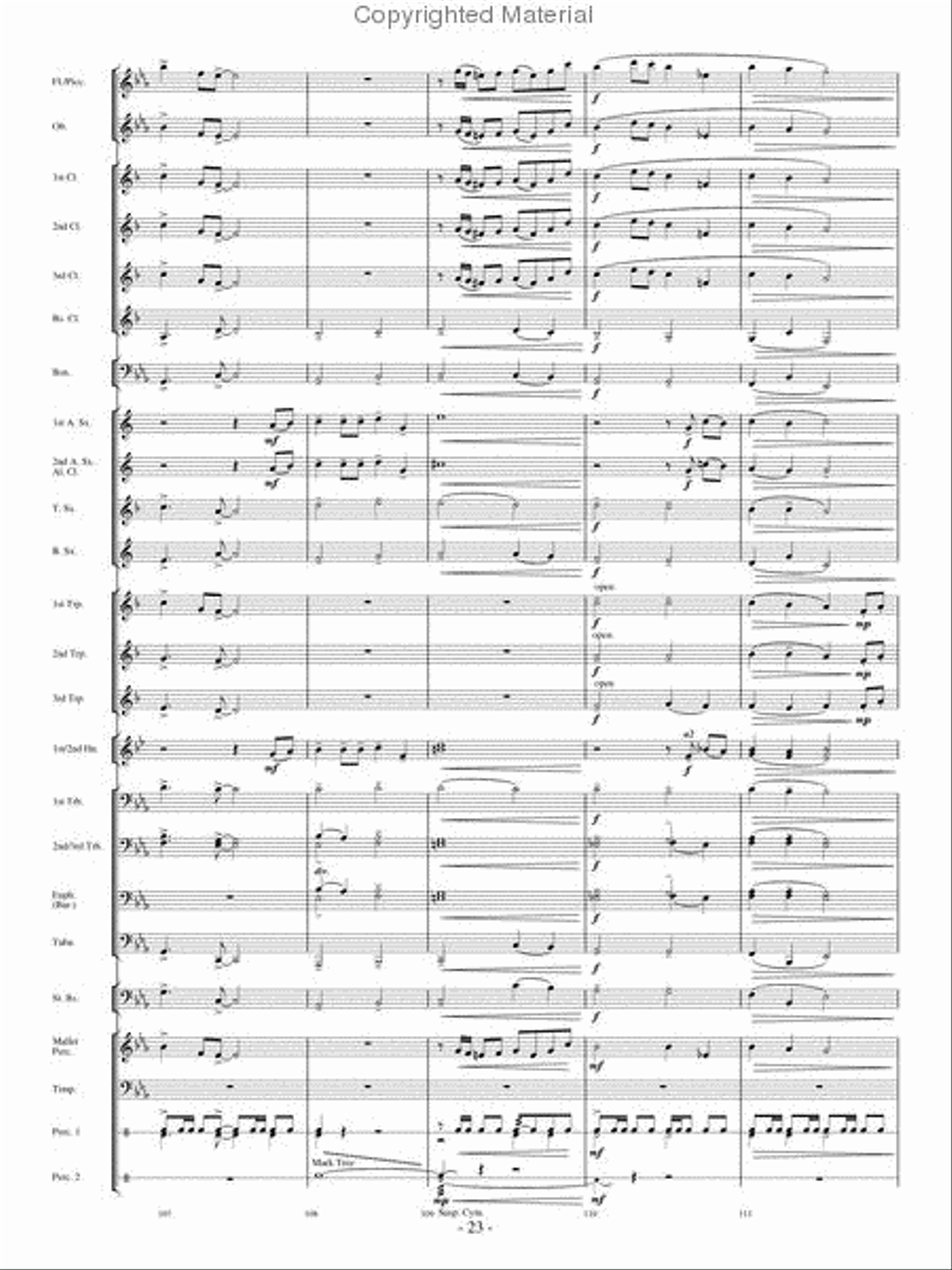 Make A Joyful Noise Concert Band scores gallery preview page 22