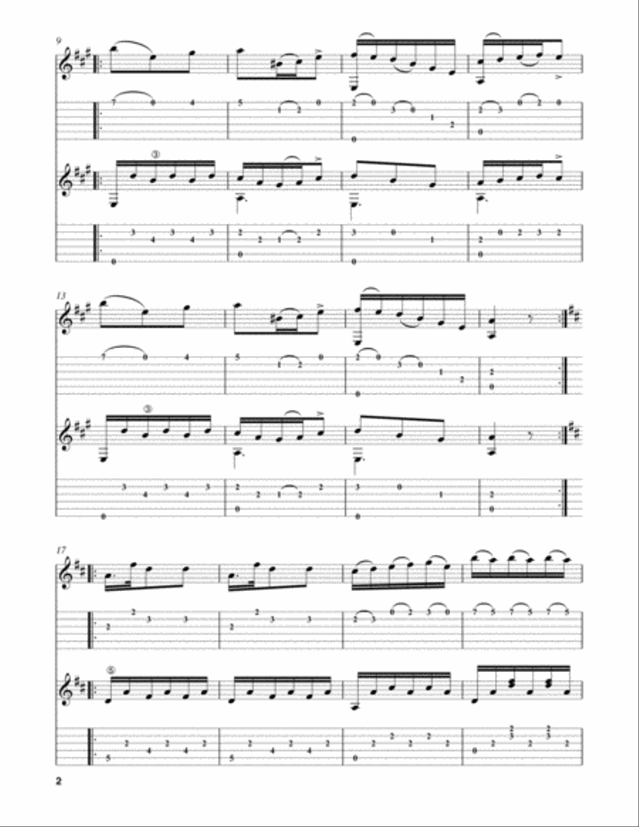 Waltz in A Major Waltz in A Major Acoustic Guitar scores gallery preview page 2