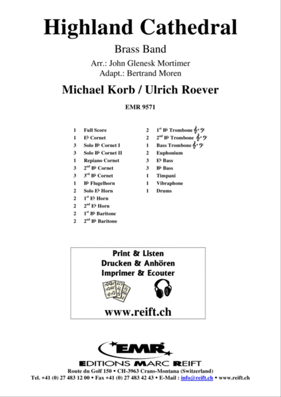 Highland Cathedral Highland Cathedral Brass Band scores gallery preview page 2