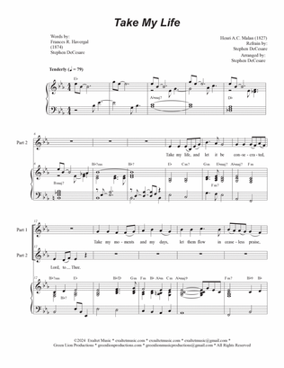 Take My Life (2-part choir - (Easy Choir Version)