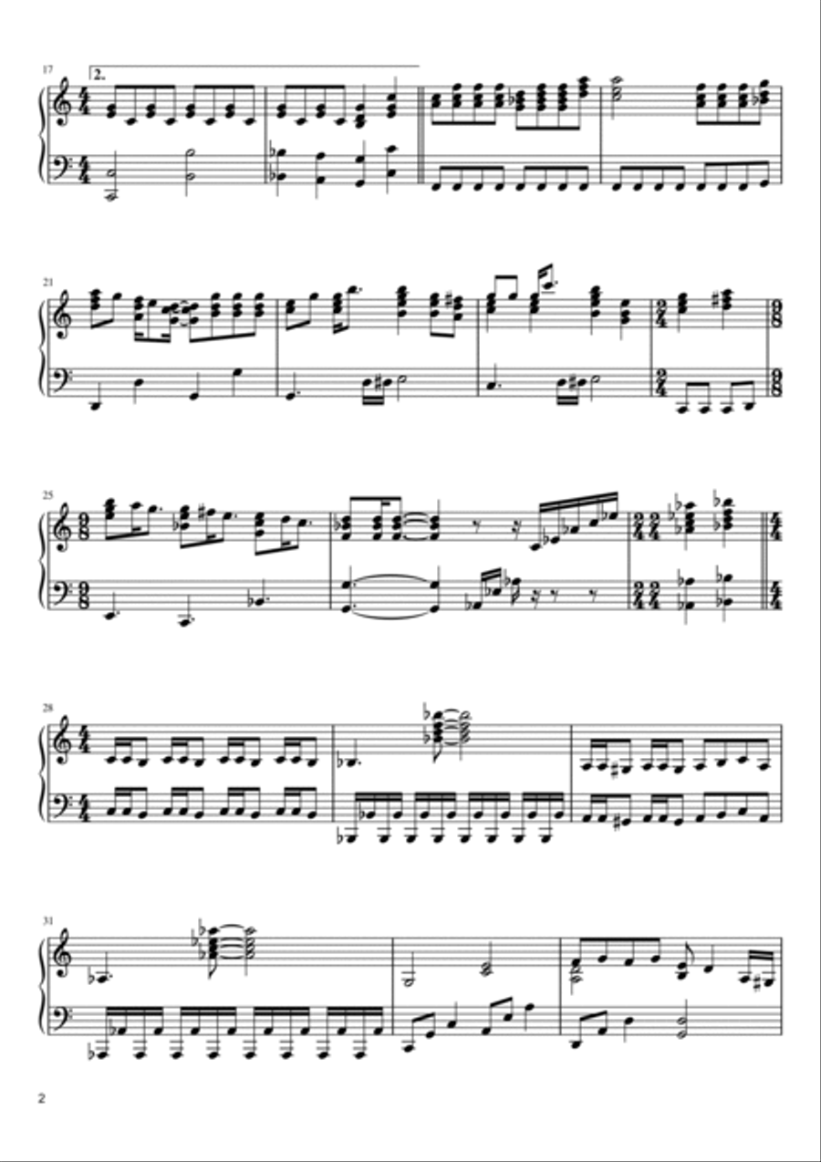 Play The Game Piano Solo scores gallery preview page 2